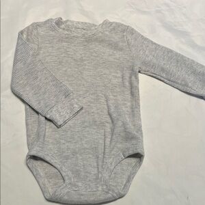 “Bundle 10/$13” Carter's 18M Light Gray Kids Bodysuit Thermal Long Sleeve